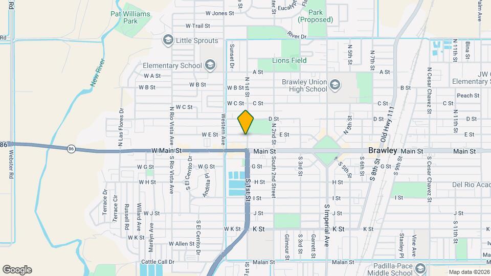 135 N 1st St Map and Location Details