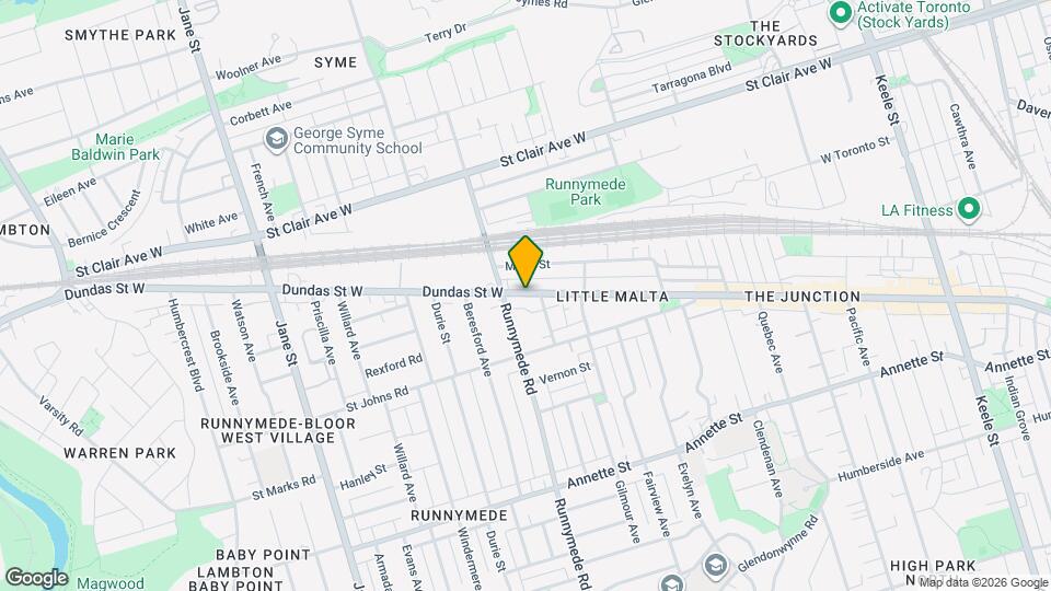 3331 Dundas St W Map and Location Details