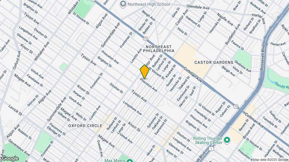 7101 Rutland St, Unit 2nd Fl. Map and Location Details