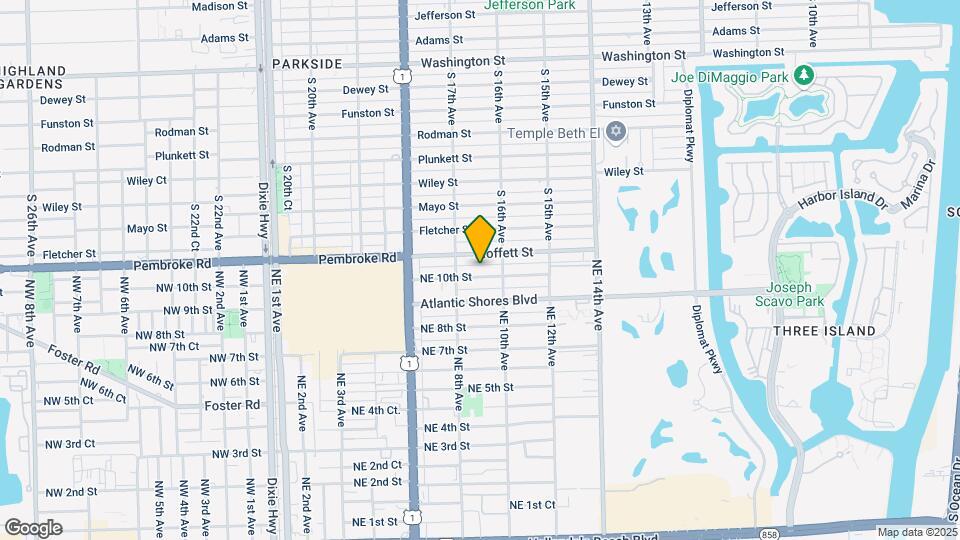 823 NE 10th St Map and Location Details