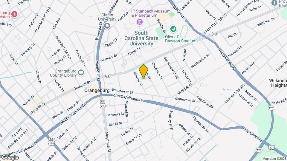 151 Dickson St, Unit 151 Dickson st Orangeburg Map and Location Details