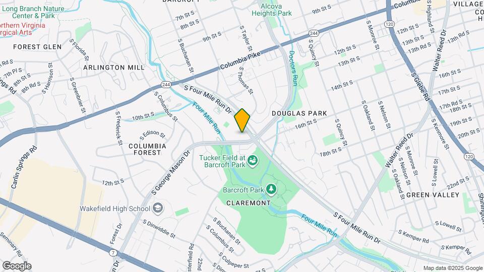 1502 S George Mason Dr Map and Location Details