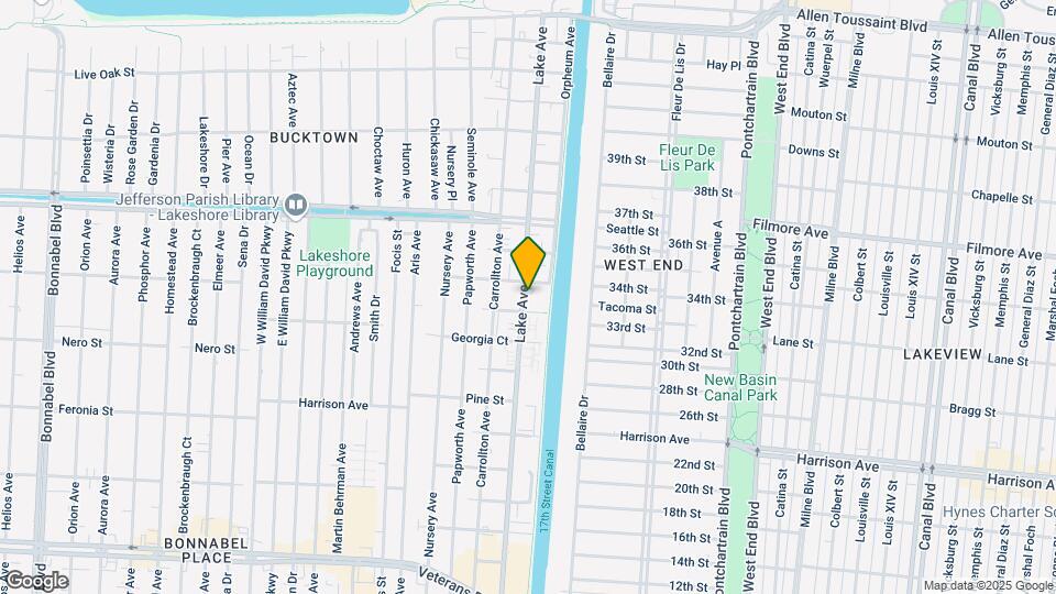 1345 Lake Ave Map and Location Details