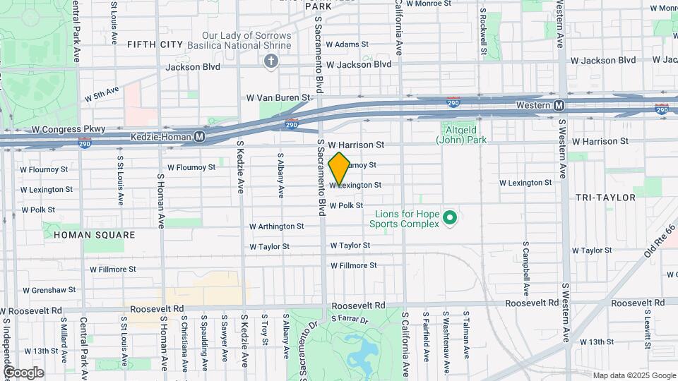 2933 W Lexington St, Unit One: Spacious 2-Bedr Map and Location Details