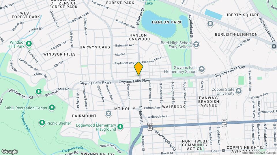 3302 Gwynns Falls Pkwy Map and Location Details