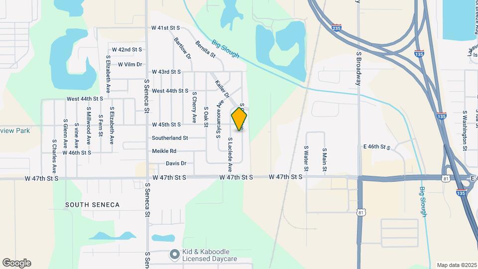 4621 S Gold St Map and Location Details