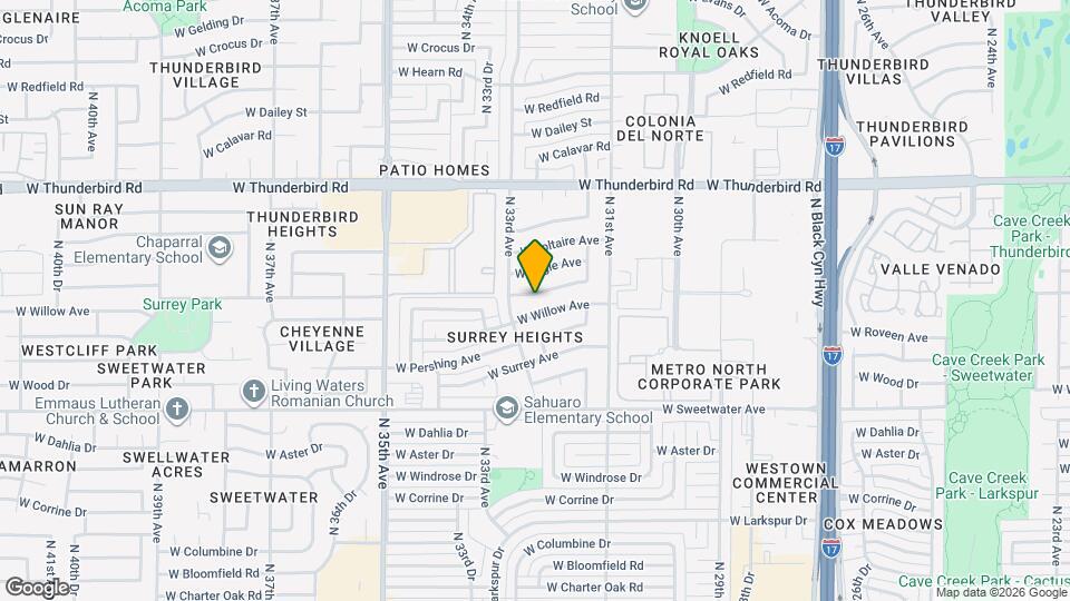 3223 W Joan De Arc Ave Map and Location Details