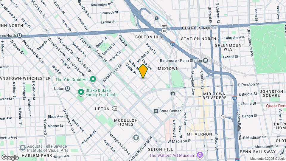 246 W Lanvale St, Unit 3 Map and Location Details