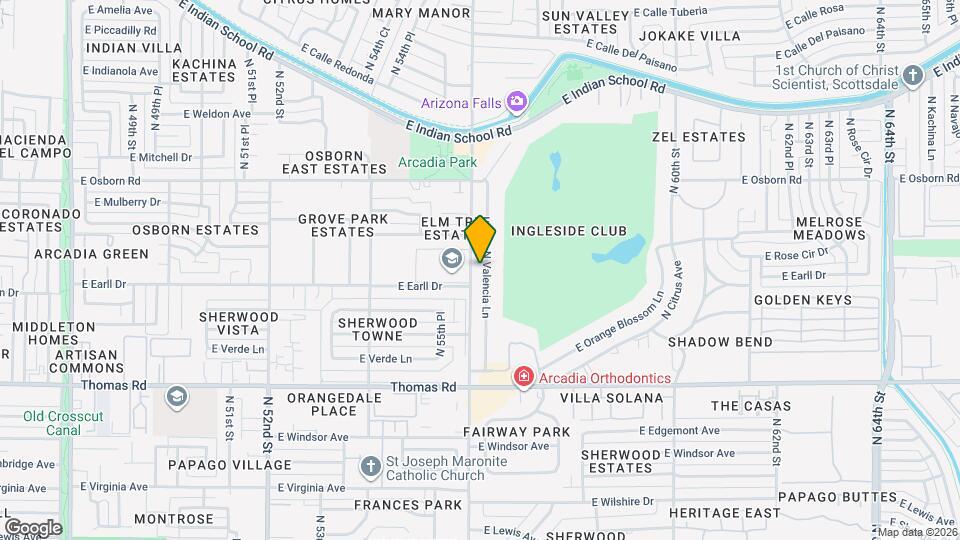 3112 N Valencia Ln Map and Location Details