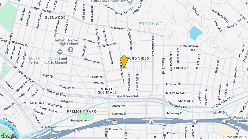 350 W Stocker St Mapa y Detalles de la Ubicación