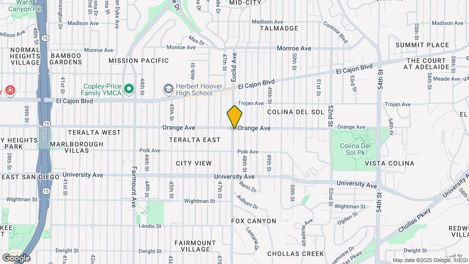 4175 Euclid Ave Map and Location Details