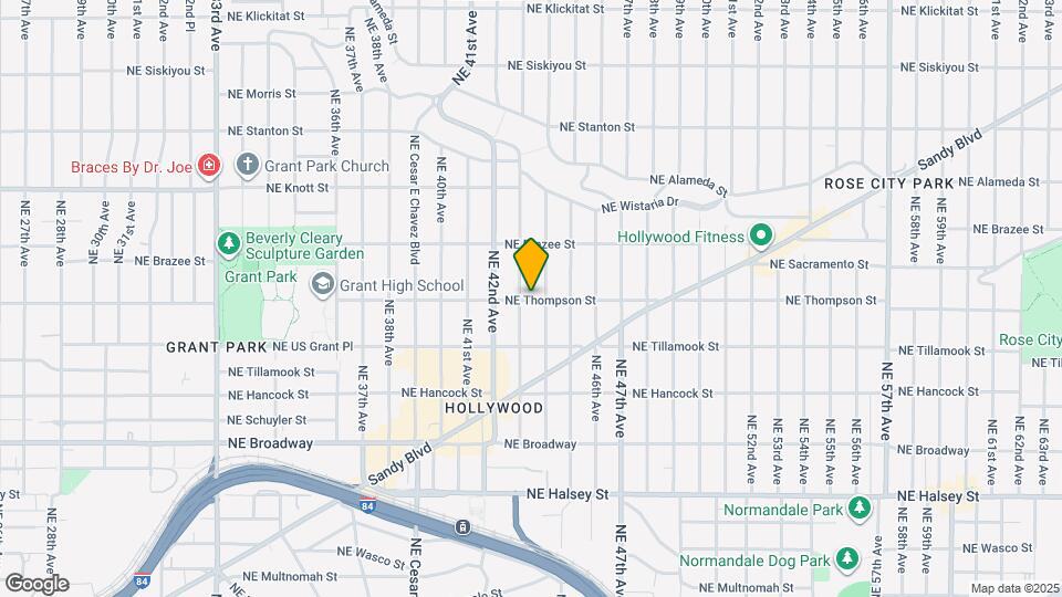 4315 NE Thompson St Map and Location Details