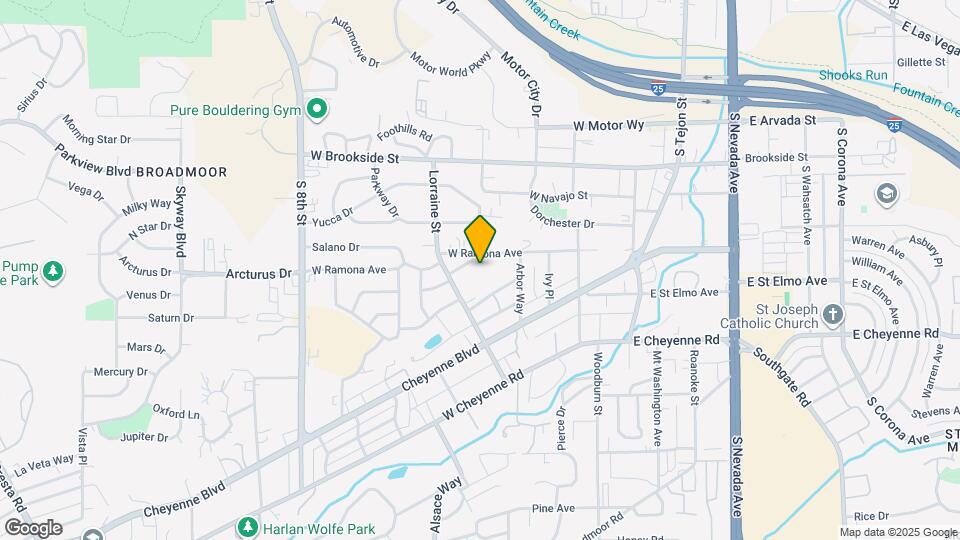 227 Crestone Ave Mapa y Detalles de la Ubicación