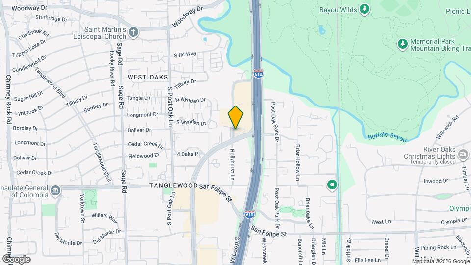 1317 Post Oak Blvd Map and Location Details