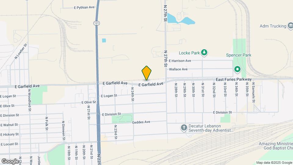 2582 E Garfield Ave Map and Location Details