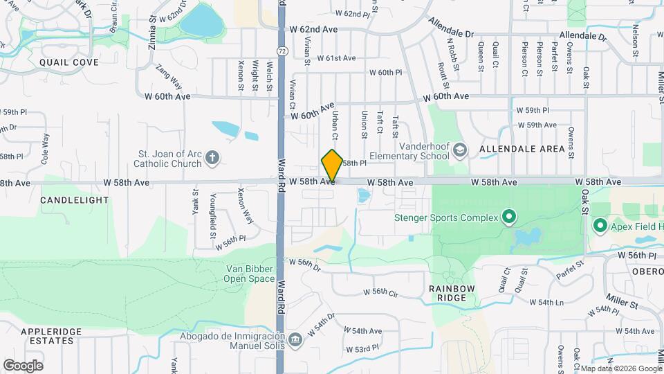 12121 W 57th Dr Map and Location Details