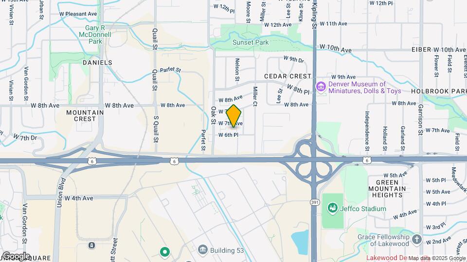 10637 W 6th Pl Map and Location Details