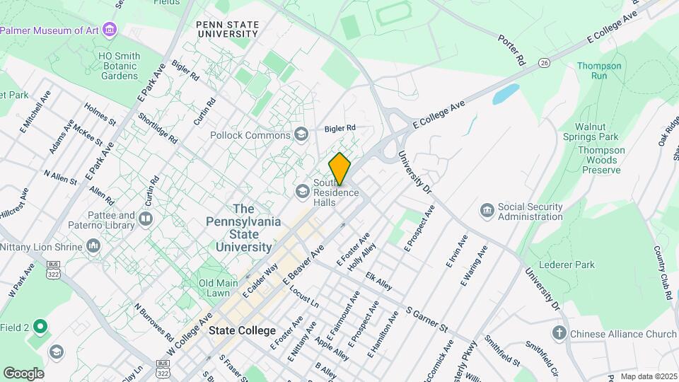 522 E College Ave Mapa y Detalles de la Ubicación