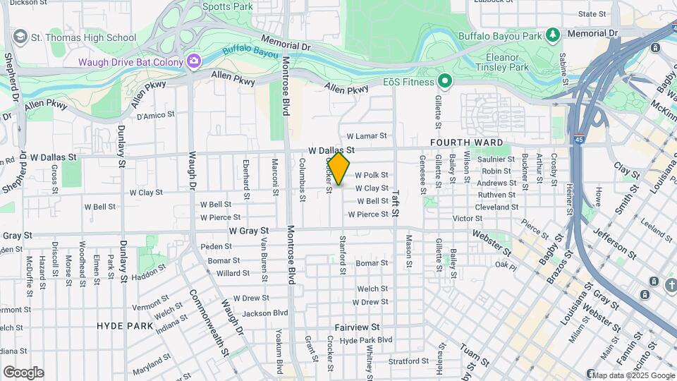 707 W Clay St Map and Location Details