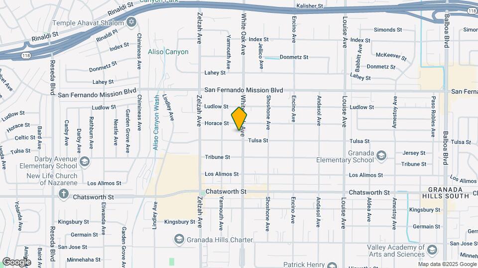 10915 White Oak Ave Mapa y Detalles de la Ubicación