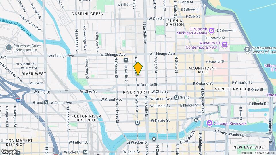 189 W Erie St Map and Location Details