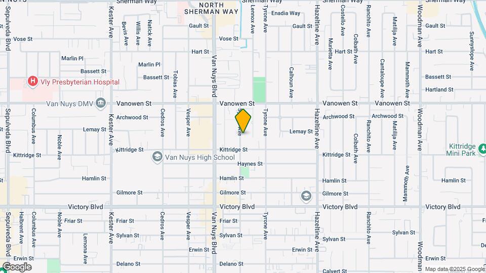 6628 Sylmar Ave Mapa y Detalles de la Ubicación