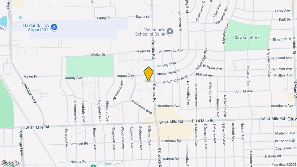 5065 N Crooks Rd Map and Location Details