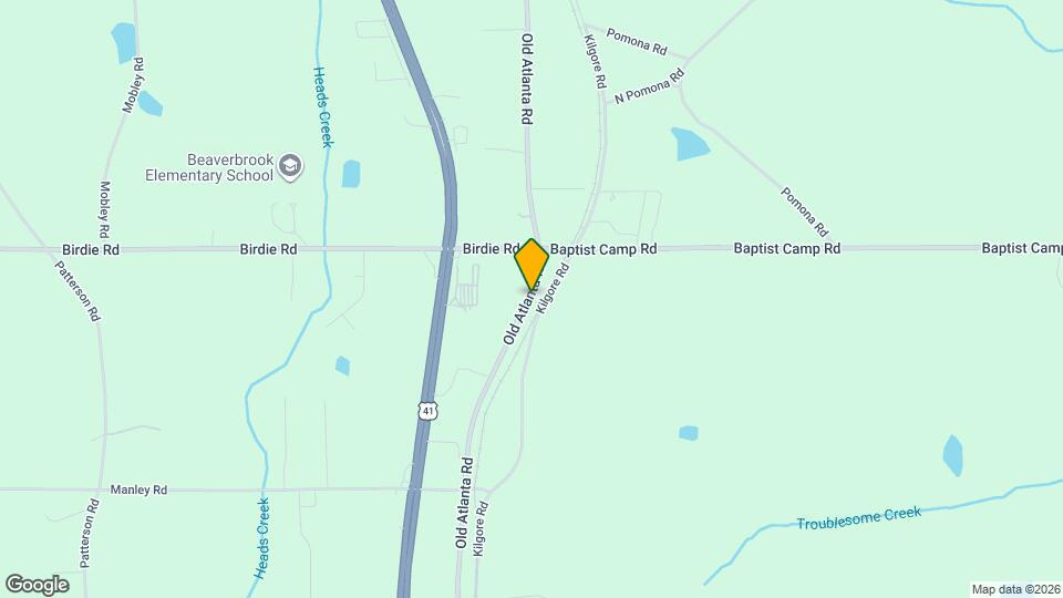 3900 Old Atlanta Rd Map and Location Details