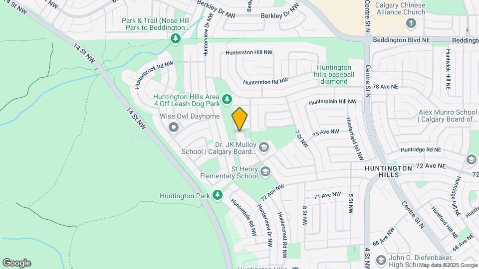 119 Huntington Park NW Map and Location Details