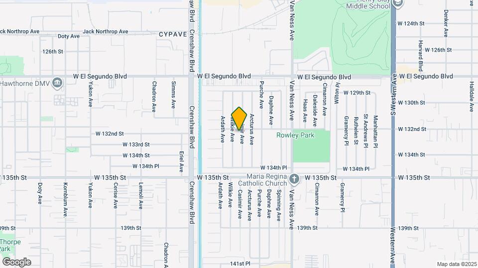 13205 Casimir Ave Mapa y Detalles de la Ubicación