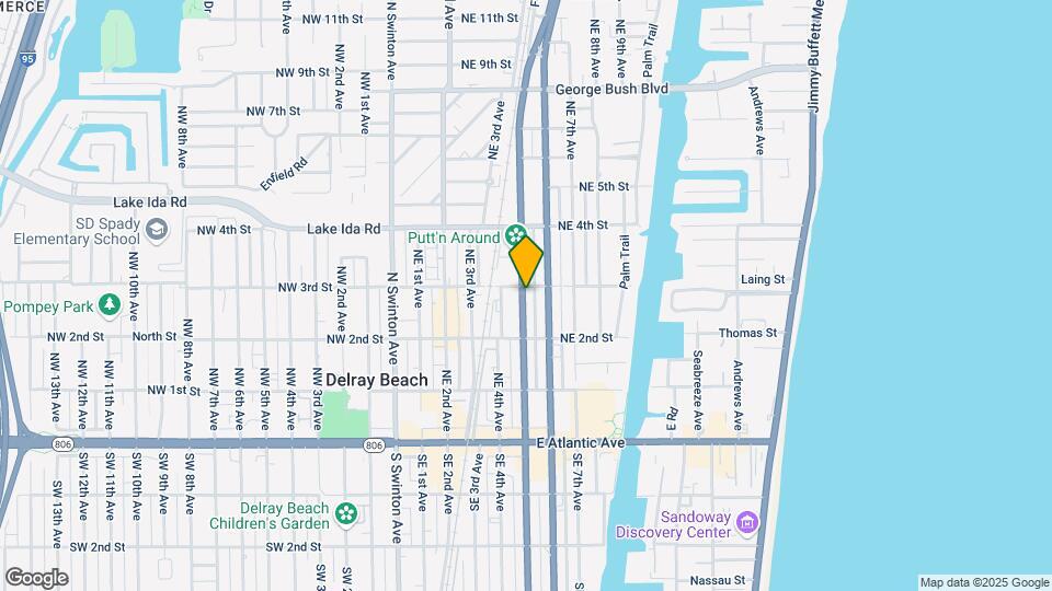 295 NE 5th Ave Map and Location Details