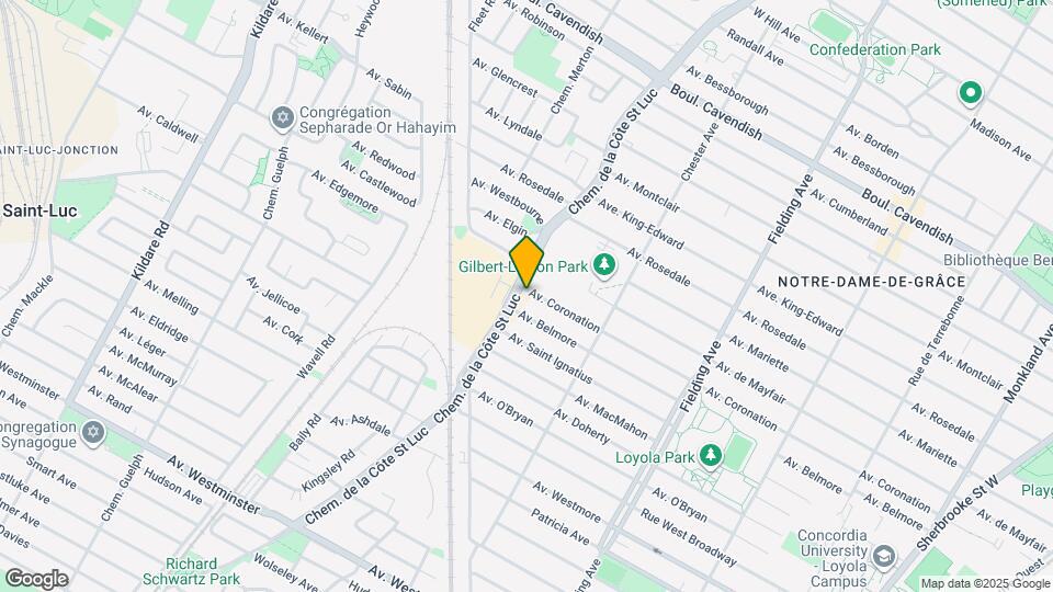 5480 Coronation Av Map and Location Details