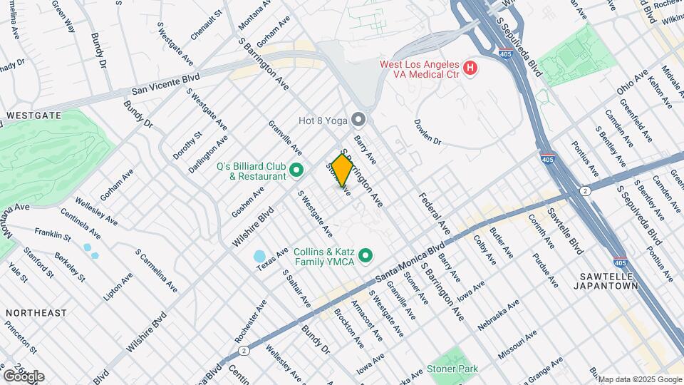 1261 Stoner Ave Map and Location Details