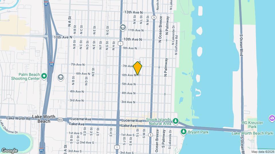 525 N L St Mapa y Detalles de la Ubicación