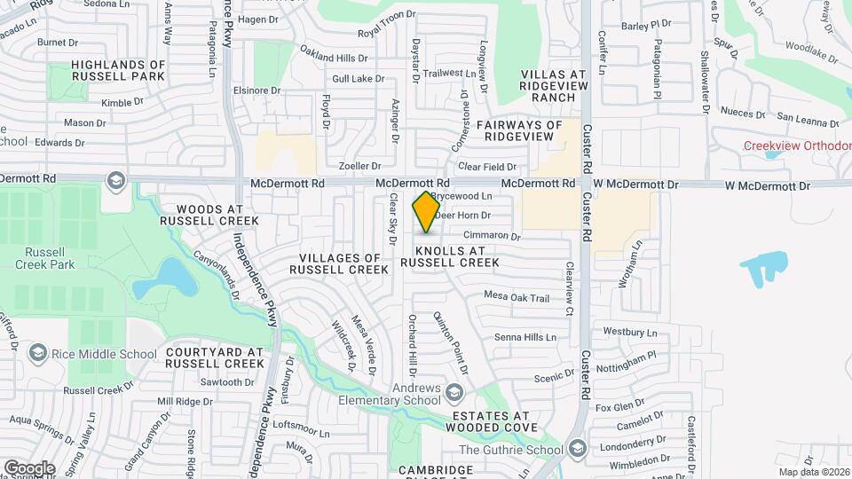 2512 Cimmaron Dr Map and Location Details