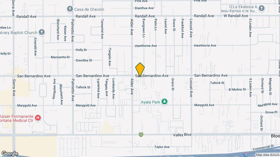 17755 San Bernardino Ave Map and Location Details