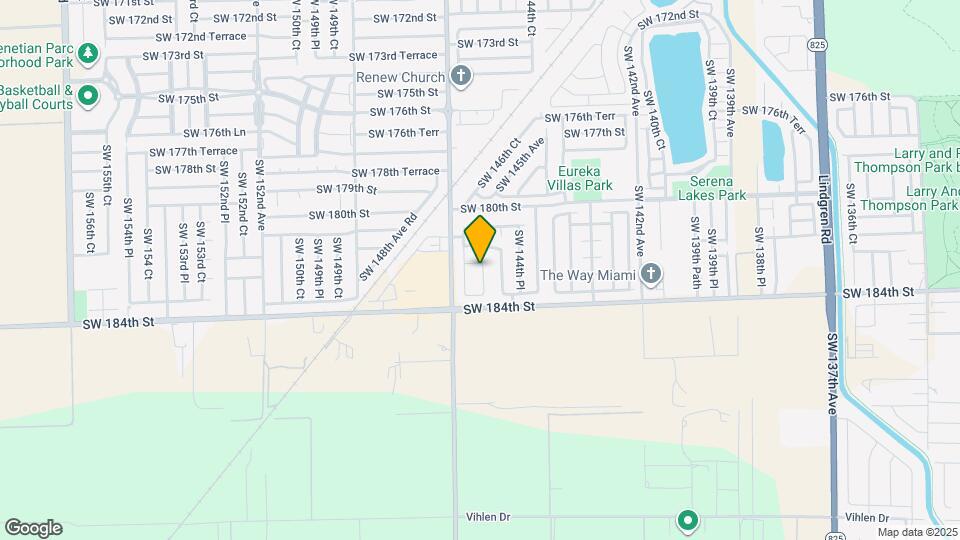 14602 SW 182nd Terrace Map and Location Details