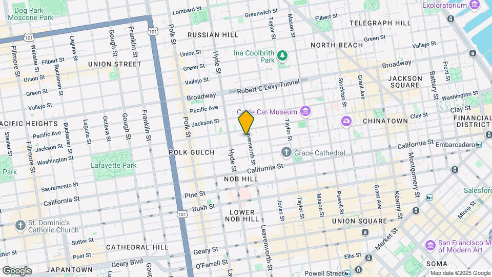 1323 Leavenworth St Map and Location Details