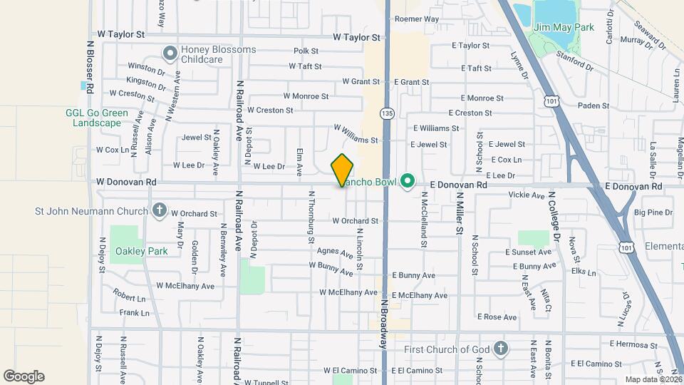1513 N Pine St Map and Location Details