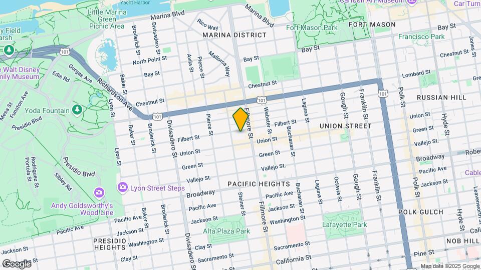 2251 Filbert St Map and Location Details
