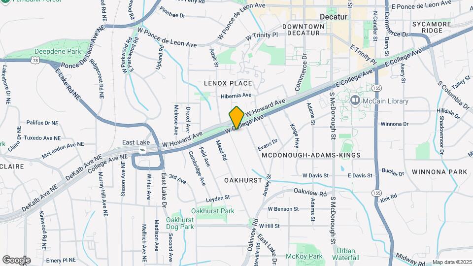 624 W College Ave, Unit Cottage Map and Location Details