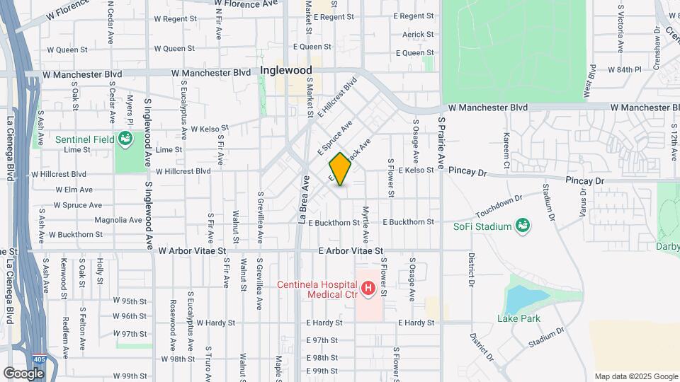 819 E La Palma Dr Map and Location Details