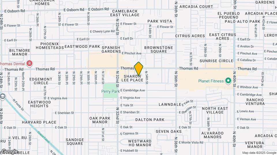 2816 N 33rd Pl Map and Location Details