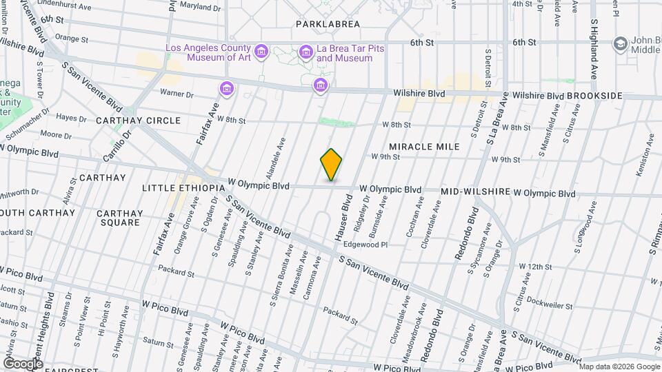 5751 W Olympic Blvd Map and Location Details