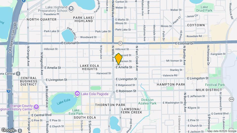 1217 E Amelia St Map and Location Details