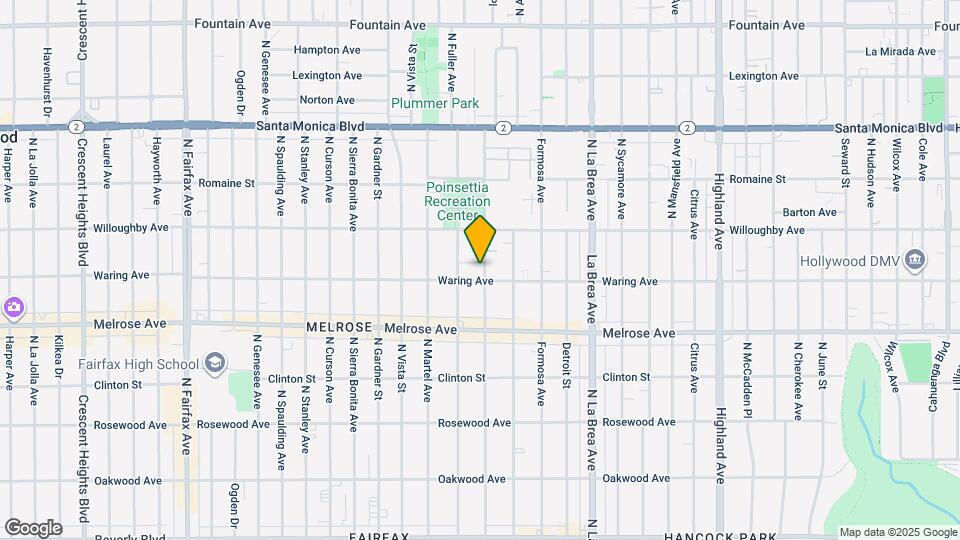 813 N POINSETTIA Pl Map and Location Details