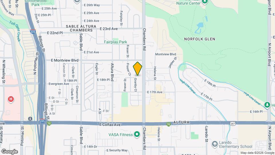 1800 Granby Ct Map and Location Details