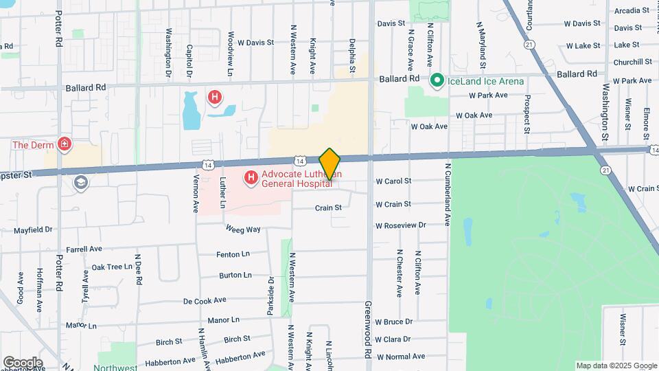 1404 Carol St, Unit TWO BEDS Map and Location Details