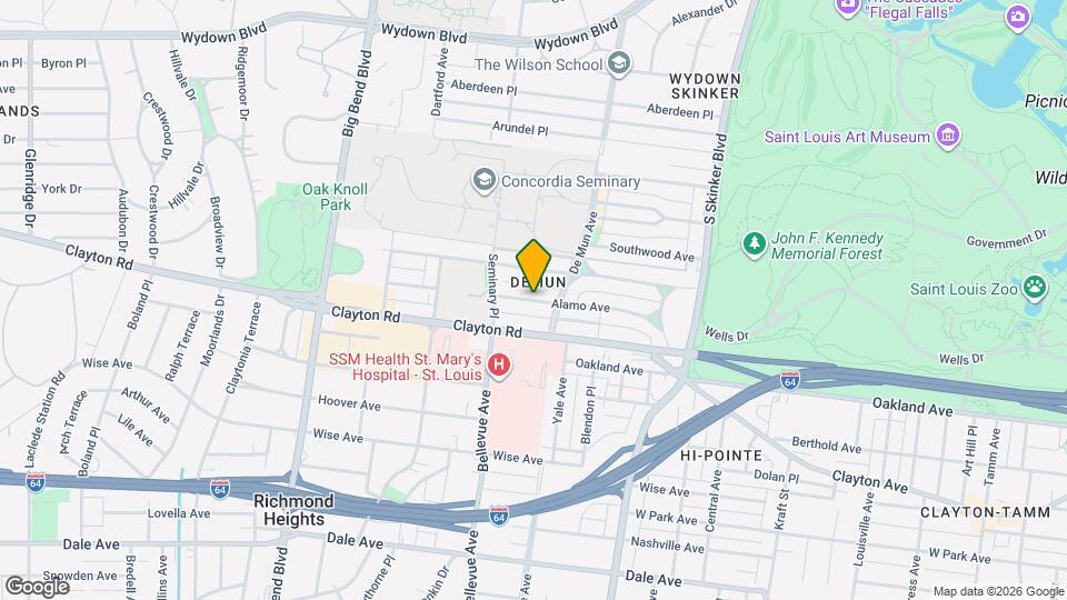6431-6433 Alamo Ave Mapa y Detalles de la Ubicación