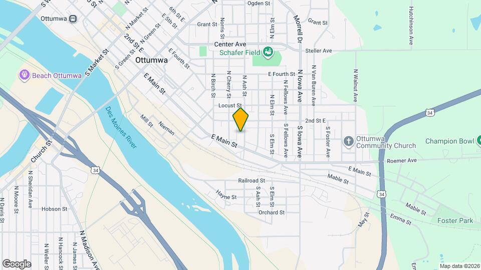 123 S Ash St Map and Location Details